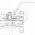 Кран шаровой разборный трехсоставной фланцевый Dn10 Pn25 09Г2С 11с45п