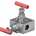 Приборный клапанный блок Dn1/2” класс 2500 (50 МПа) манифольд ZPA-V2BF8 Dn15 Рn420 10Х17Н13М2Т
